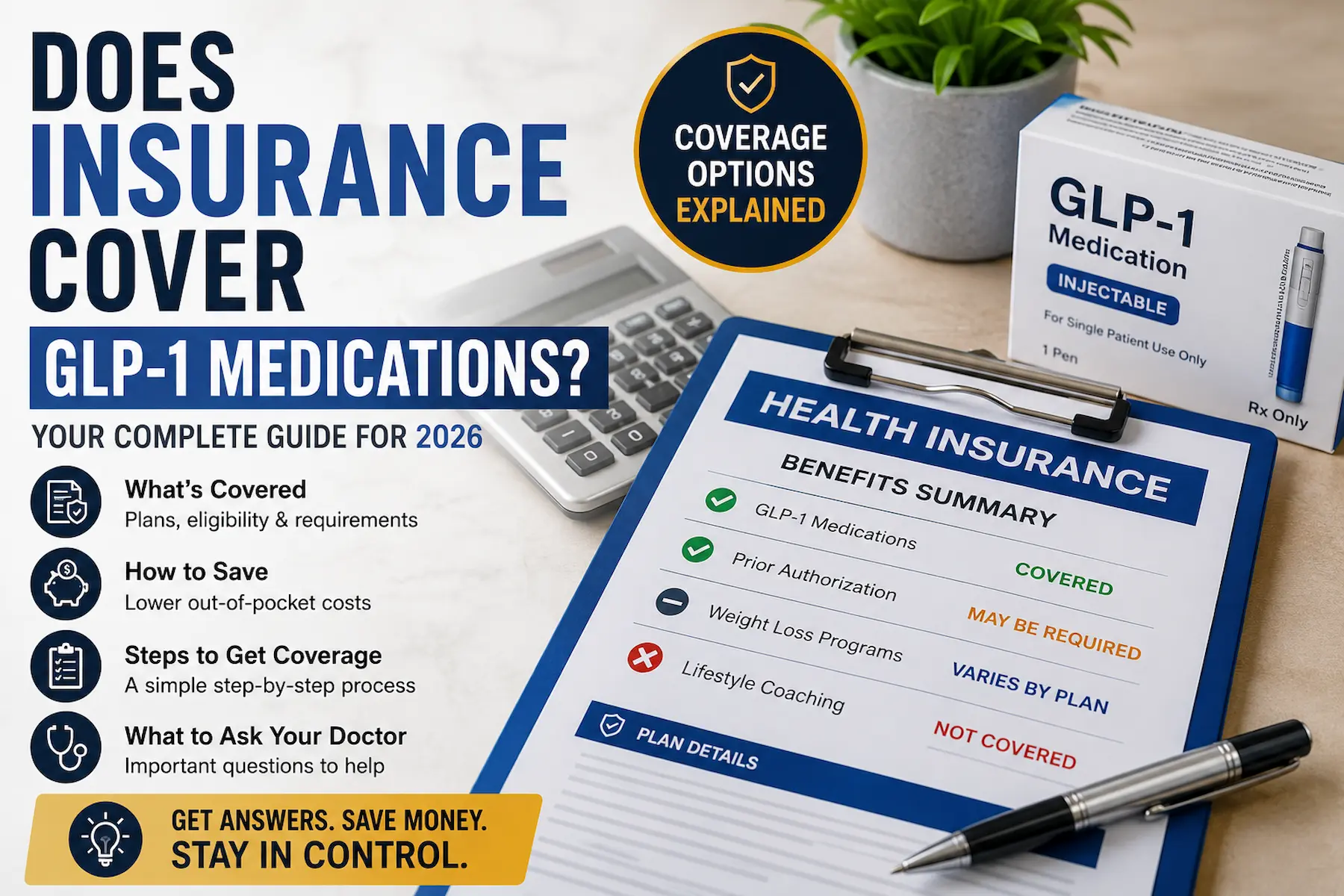 GLP-1 insurance coverage options, prior authorization and ways to lower out-of-pocket costs