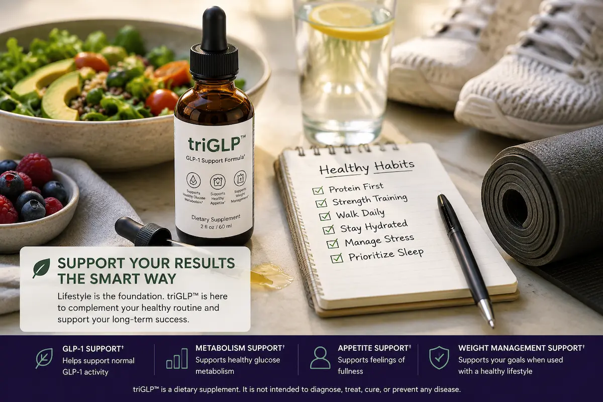 Healthy habits and weight-maintenance plan after stopping GLP-1 medications