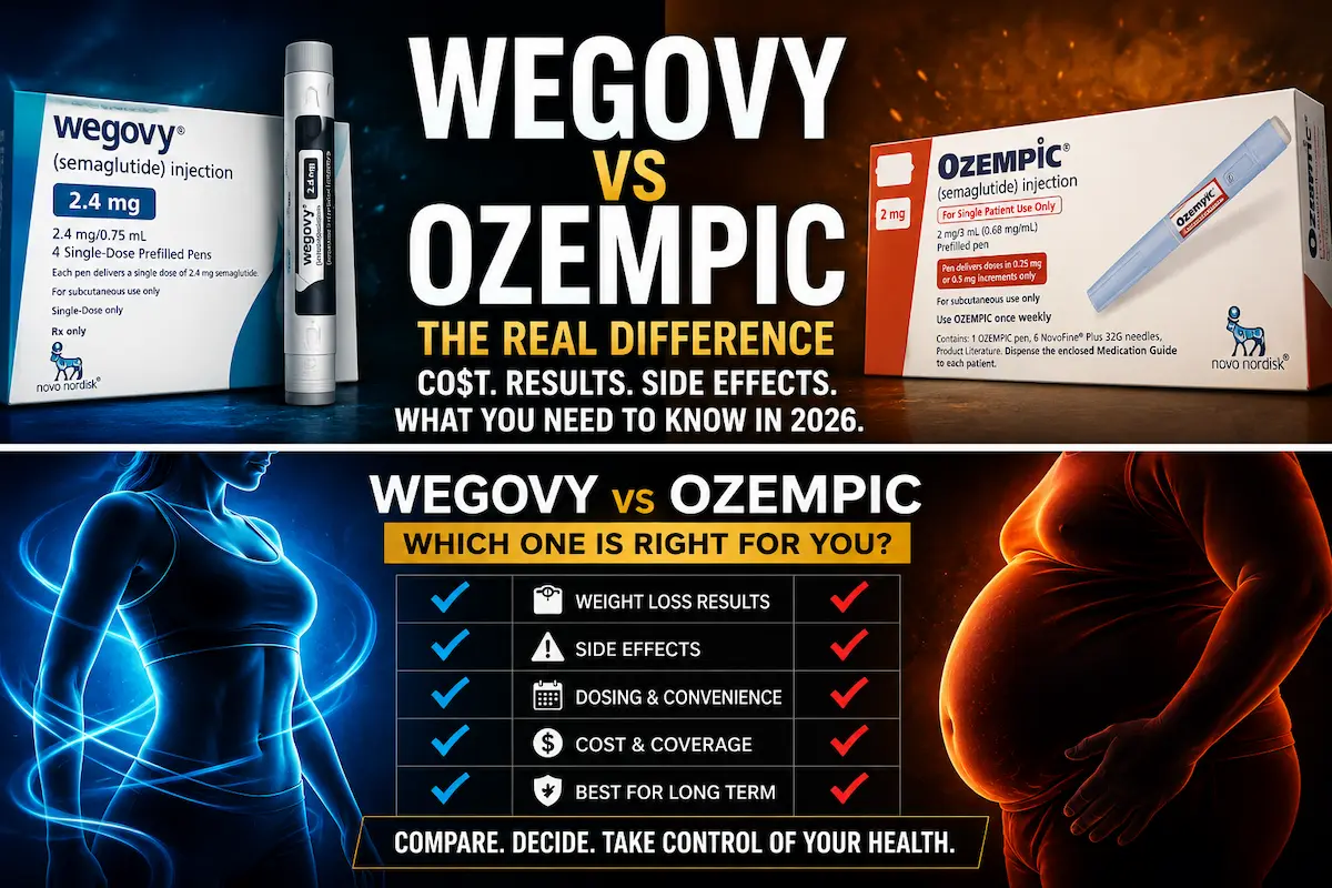 Wegovy versus Ozempic semaglutide comparison