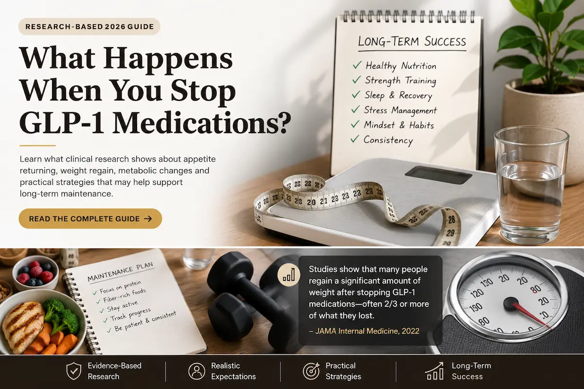 What happens when you stop GLP-1 medications, including appetite changes, weight regain and long-term maintenance